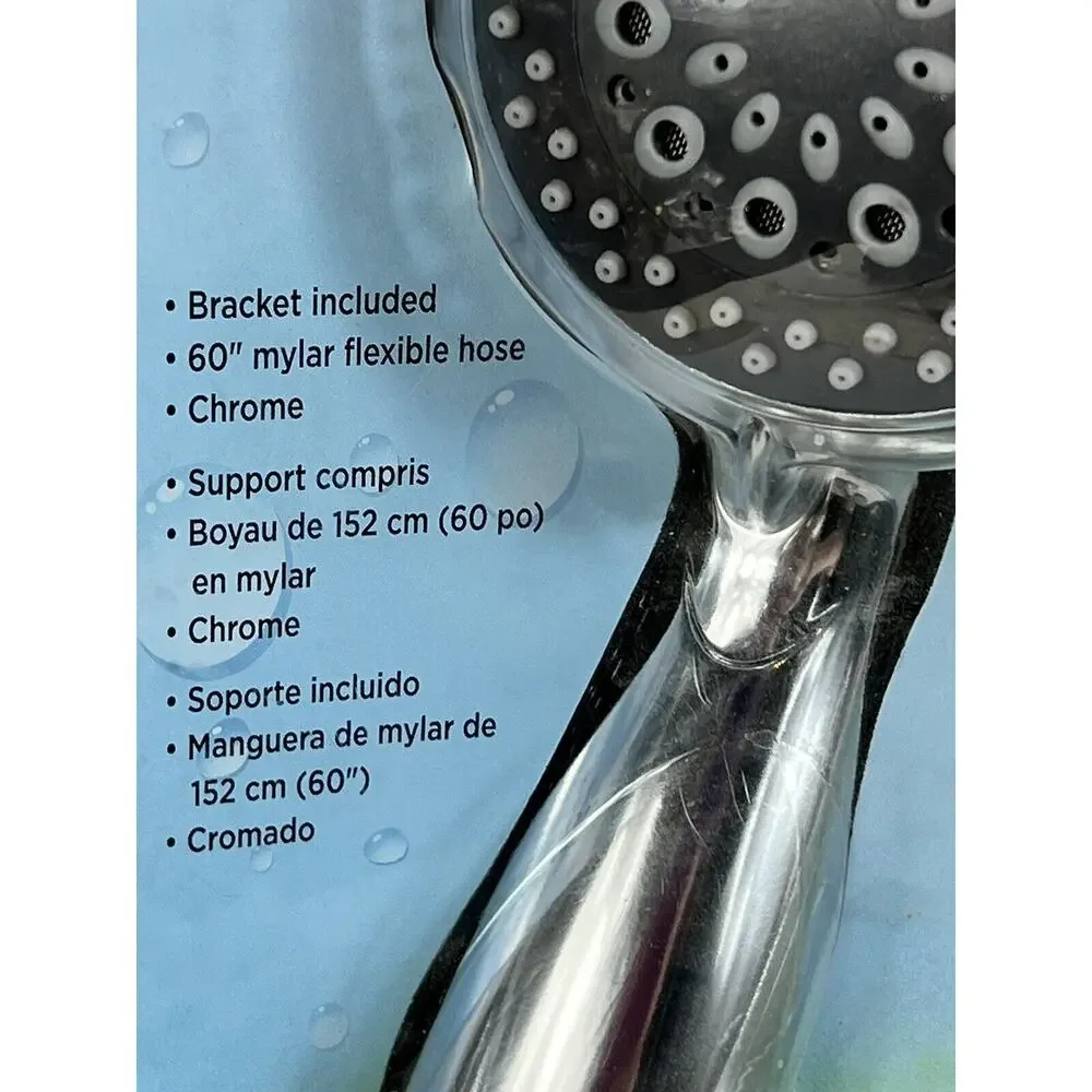 Boston Harbor 5 Spray Setting Handheld Showerhead Chrome NIB NOS